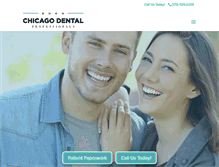 Tablet Screenshot of chicagodentalpros.com